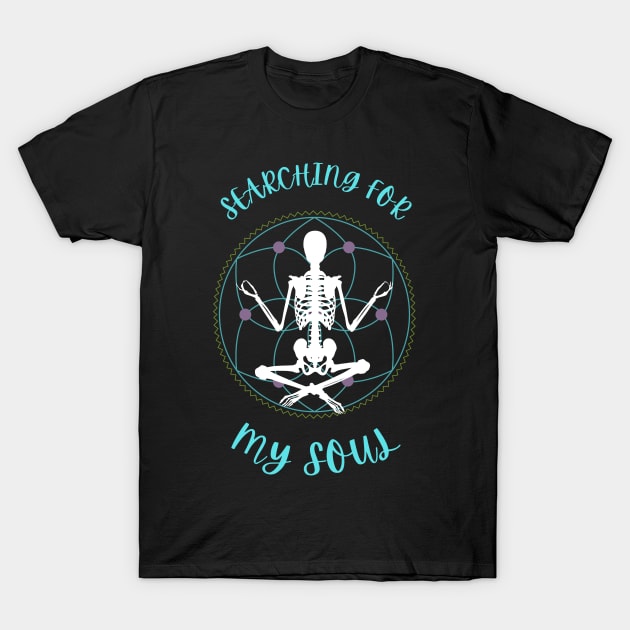 Soul Searching Skeleton T-Shirt by PaxDesigns